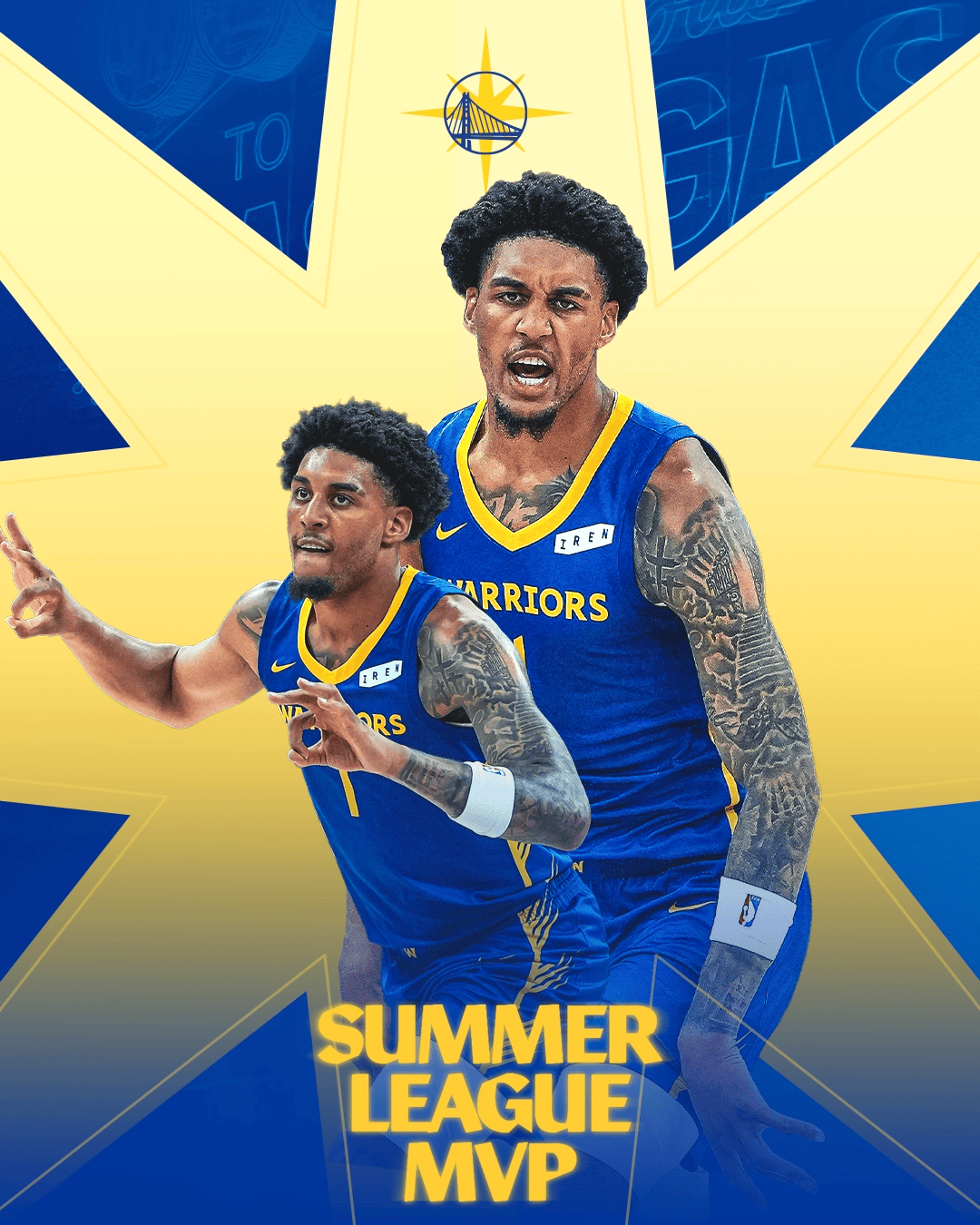 NBA官方：勇士11号秀伦德博格当选夏联MVP